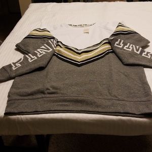 Grey and white BLING sweatshirt